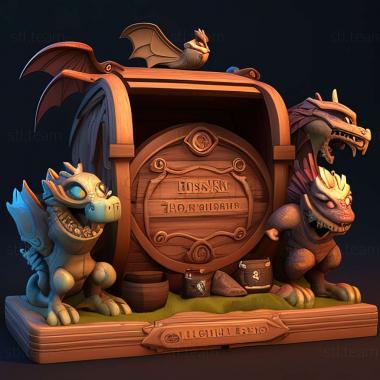 3D model DreamWorks Dragons Dawn of New Riders game (STL)